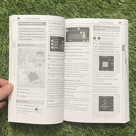 2021 Lexus ES350 ES250 Sedan Owners Manual w/ Navigation (3.5L, 2.5L) - Picture 7 of 10